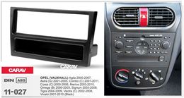 Переходная рамка для установки автомагнитолы CARAV 11-027: 1 DIN / 182 x 53 mm / OPEL Agila, Astra (G) , Combo (C), Corsa (C), Meriva, Omega (B), Signum, Tigra, Vectra (C), Vivaro