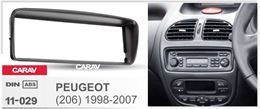 Переходная рамка для установки автомагнитолы CARAV 11-029: 1 DIN / 182 x 53 mm / PEUGEOT (206) 1998-2007