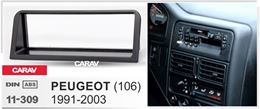 Переходная рамка для установки автомагнитолы CARAV 11-309: 1 DIN / 182 x 53 mm / PEUGEOT (106) 1991-2003