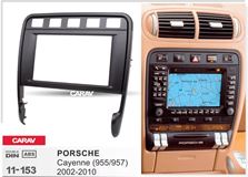 Переходная рамка для установки автомагнитолы CARAV 11-153: 2 DIN / 173 x 98 mm / PORSCHE Cayenne (955/957) 2002-2010