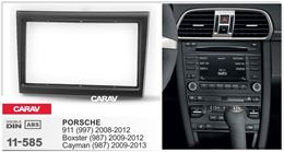 Переходная рамка для установки автомагнитолы CARAV 11-585: 2 DIN / 173 x 98 mm / 178 x 102 mm / PORSCHE 911 (997) 2008-2012); Boxster (987) 2009-2012; Cayman (987) 2009-2013