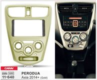 Переходная рамка для установки автомагнитолы CARAV 11-639: 2 DIN / 173 x 98 mm / 178 x 102 mm / PERODUA Axia 2014+