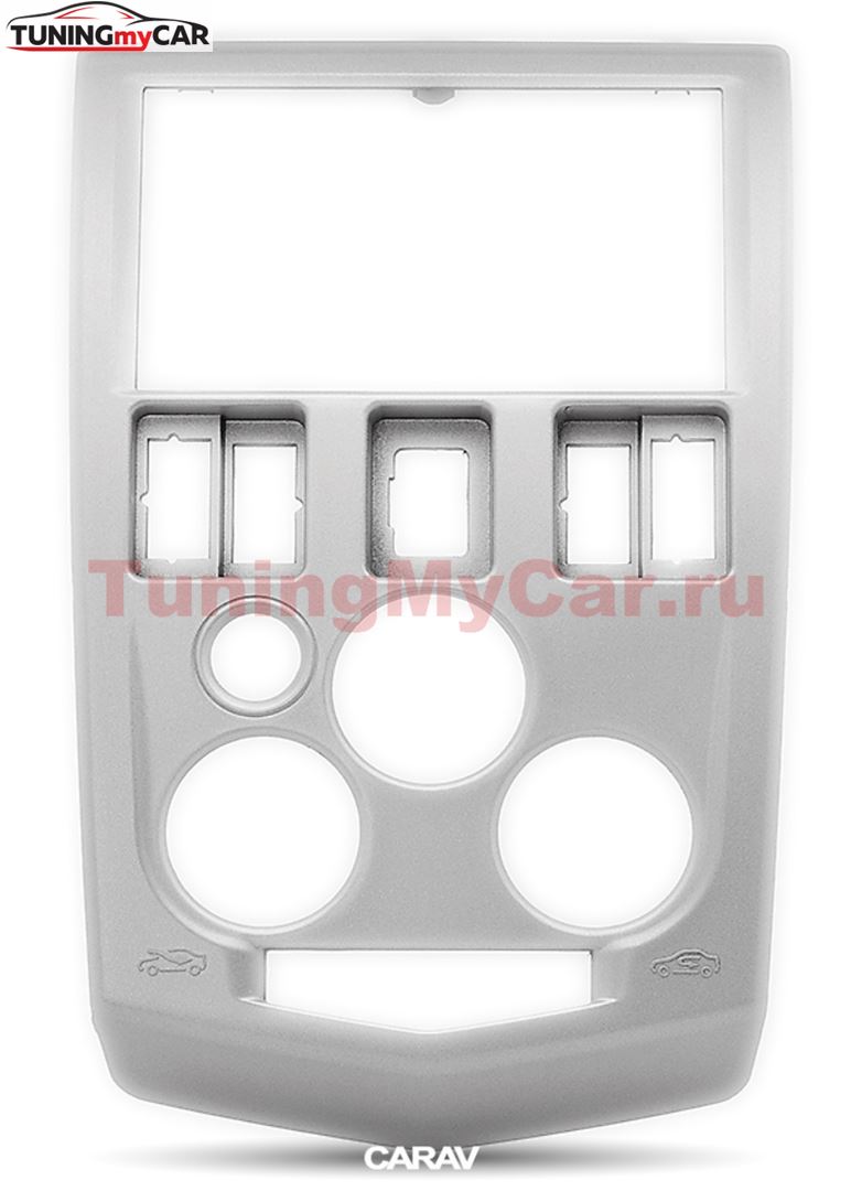 Переходная рамка для установки автомагнитолы CARAV 11-395: 2 DIN / 173 x 98 mm / RENAULT Logan 2004-2009, Tondar 90 2007+ / DACIA Logan 2004-2008