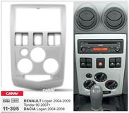 Переходная рамка для установки автомагнитолы CARAV 11-395: 2 DIN / 173 x 98 mm / RENAULT Logan 2004-2009, Tondar 90 2007+ / DACIA Logan 2004-2008