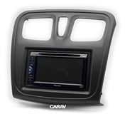 Переходная рамка для установки автомагнитолы CARAV 11-762: 2 DIN / 173 x 98 mm / 178 x 102 mm / RENAULT Logan 2013+; Sandero 2012+ / DACIA Sandero 2013+; Logan 2012+