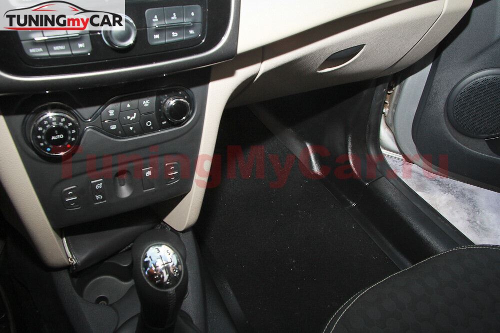 Комплект накладок на ковролин (передние и задние) Renault Logan с 2014 г.в.
