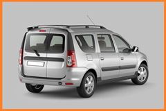 Накладки на пороги (темно-серое тиснение) LADA Largus с 2012 г.в.