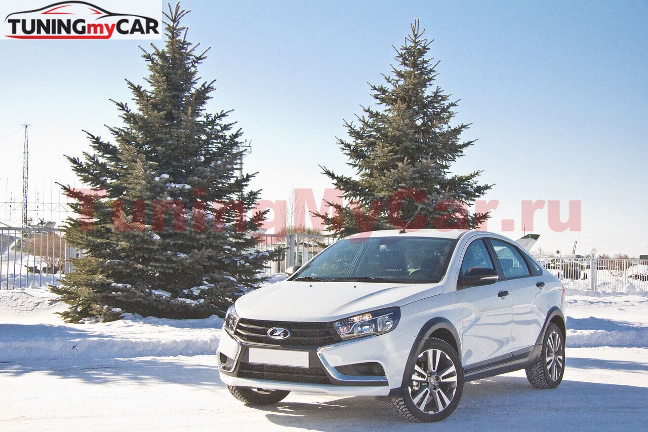 Cross-комплект. Накладки на арки и пороги LADA VESTA SW и Sedan с 2016 г.в. (10 шт.)