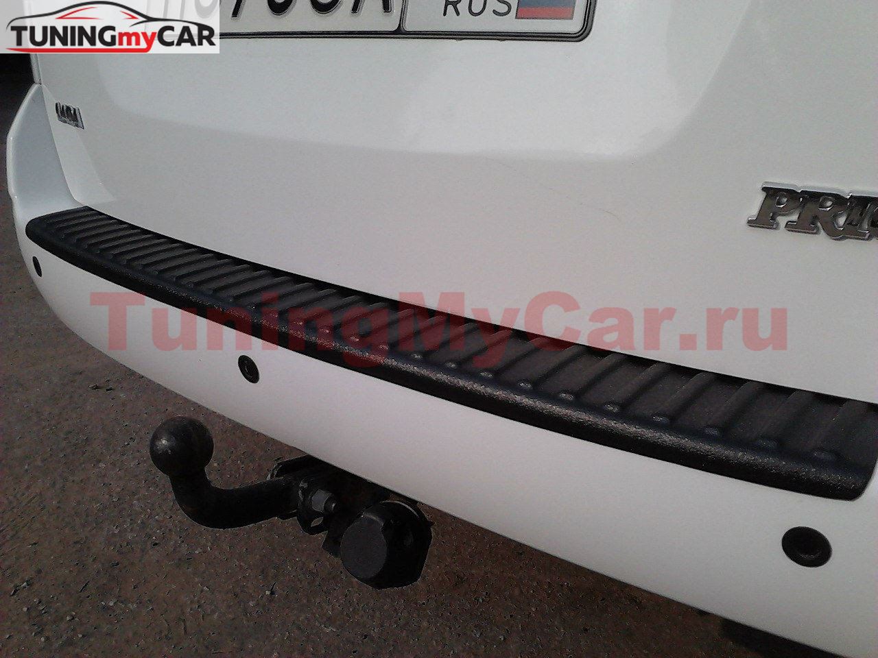 Накладка на задний бампер (АБС) LADA Priora 2007+