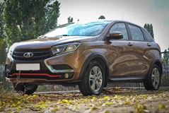 Накладка (крашеная) на передний бампер LADA XRAY c 2016 г.в.