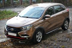 Накладка (крашеная) на передний бампер LADA XRAY c 2016 г.в.