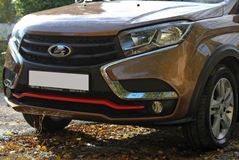 Накладка (крашеная) на передний бампер LADA XRAY c 2016 г.в.