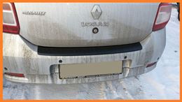 Накладка на задний бампер Renault Logan II с 2014 г.в.