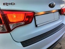Накладка на задний бампер Kia Rio 3 (седан) 2011-2017