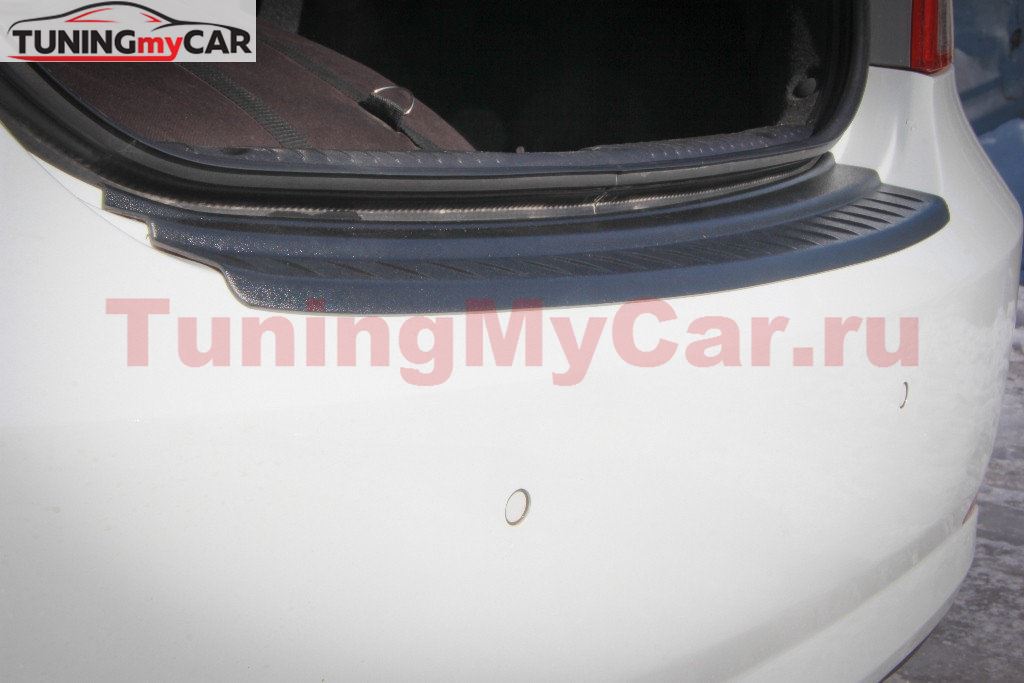 Накладка на задний бампер Hyundai Solaris (АБС) с 2011 по 2017 г.в.