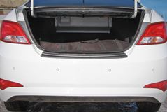 Накладка на задний бампер Hyundai Solaris (АБС) с 2011 по 2017 г.в.