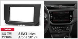 Переходная рамка для установки автомагнитолы CARAV 11-806: 2 DIN / 173 x 98 mm / 178 x 102 mm / SEAT Ibiza, Arona 2017+