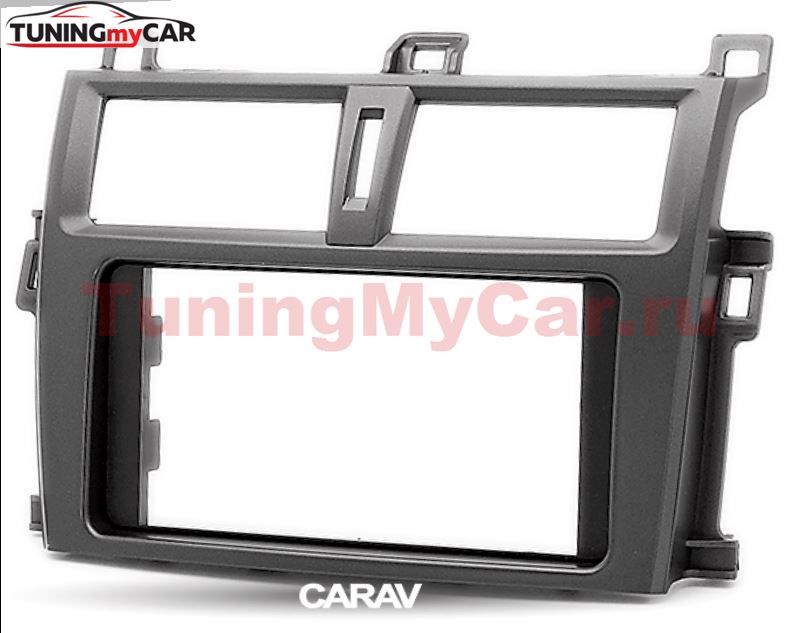 Переходная рамка для установки автомагнитолы CARAV 11-172: 2 DIN / 173 x 98 mm / 178 x 102 mm / SUBARU Trezia 2010-2016 / TOYOTA Verso-S 2010+; Ractis 2010-2016