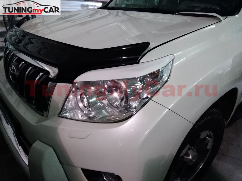 Реснички на фары для Toyota Land Cruiser Prado GRJ150W 2009-2013