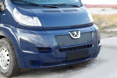 Зимняя заглушка решетки радиатора и переднего бампера Peugeot Boxer шасси 2006-2013, Boxer 2006-2013 (250 кузов)