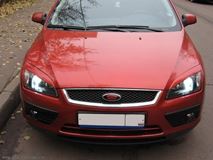 Накладки на фары (реснички) Ford Focus 2 2005-2008 дорестайлинг (ABS)