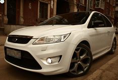 Накладки на фары (реснички) Ford Focus 2 2008-2011 рестайлинг (ABS)