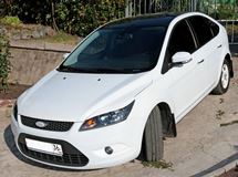 Накладки на фары (реснички) Ford Focus 2 2008-2011 рестайлинг (ABS)
