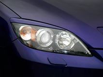 Реснички короткие на фары  на Mazda 3 hatchback