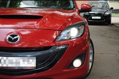 Накладки на фары (реснички) для Mazda 3 HB