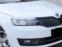 Реснички на фары для Skoda Rapid var №1 2012+ (NH3)