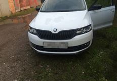 Реснички на фары для Skoda Rapid var №1 2012+ (NH3)