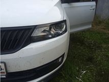 Реснички на фары для Skoda Rapid var №1 2012+ (NH3)