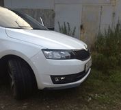Реснички на фары для Skoda Rapid var №1 2012+ (NH3)