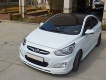 Юбка переднего бампера для Hyundai Solaris (2010-2013) var№2