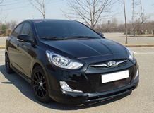 Юбка переднего бампера для Hyundai Solaris (2010-2013) var№2