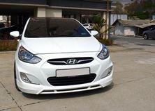 Юбка переднего бампера для Hyundai Solaris (2010-2013) var№2