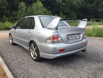 Накладки на внешние пороги Mitsubishi Lancer 9