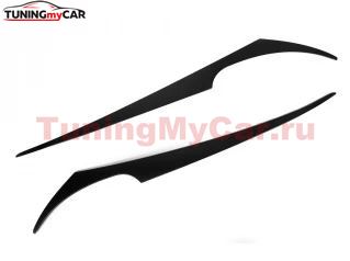 Реснички на фары для Honda Civic 4d 2006-2012 фигурные