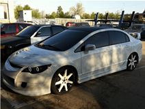 Реснички на фары для Honda Civic 4d 2006-2012 фигурные 