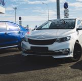 Накладка на решетку радиатора для KIA RIO III 2015-2017