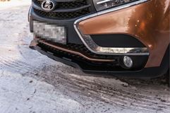 Cross-комплект. Накладки на арки, пороги и передний бампер (АБС) Lada Xray с 2016 г.в.