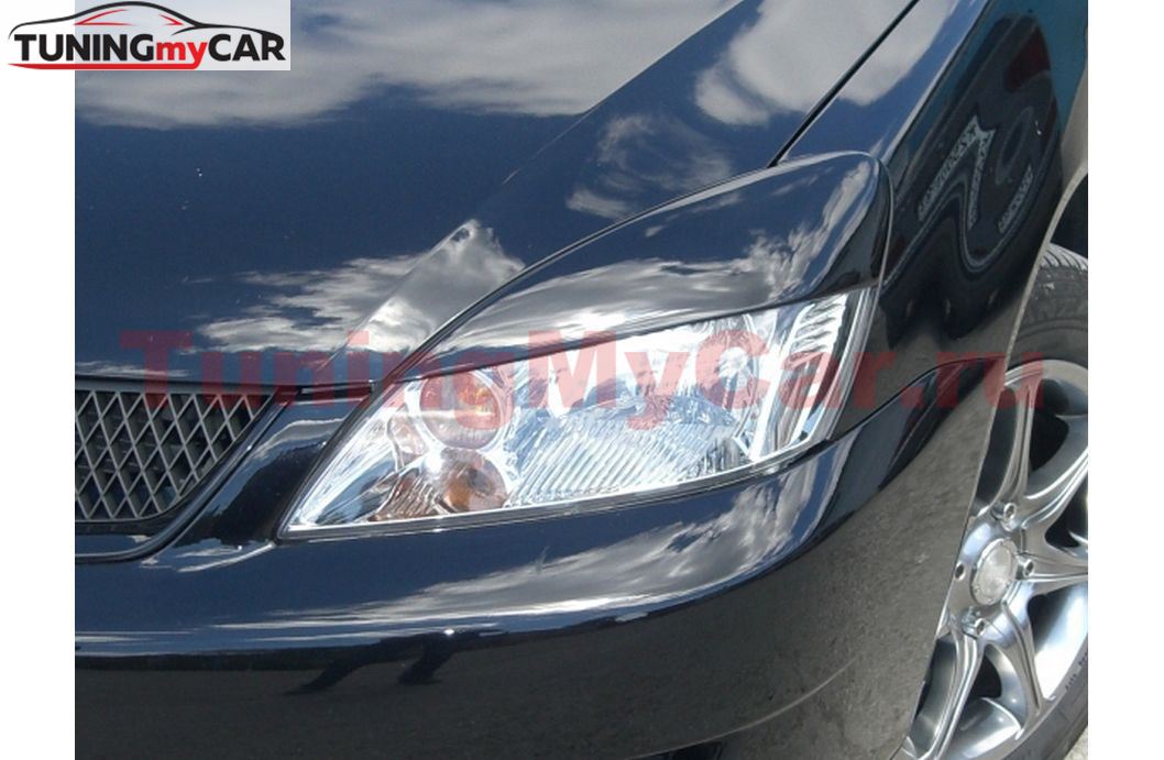 Накладки на фары широкие (реснички) для Mitsubishi Lancer 9 (2003-2010)
