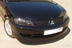 Накладки на фары широкие (реснички) для Mitsubishi Lancer 9 (2003-2010)