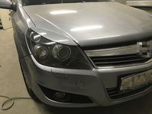 Реснички на фары узкие для Opel Astra H