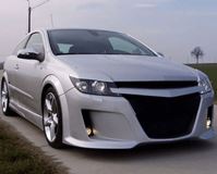 Реснички на фары для Opel Astra H 2005-2015 широкие