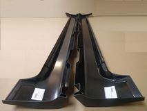 Пластиковые внешние цельные пороги для Ford Focus 2 2004-2011г.в. (кроме купэ)
