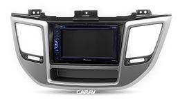Переходная рамка для установки автомагнитолы CARAV 11-613: 2 DIN / 173 x 98 mm / 178 x 102 mm / HYUNDAI Tucson 2015-2018