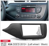 Переходная рамка для установки автомагнитолы CARAV 11-421: 2 DIN / 173 x 98 mm / 178 x 102 mm / KIA CEE'D 2012+