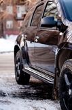 Защита порогов с алюм. площадкой Ø51мм «Эстонец» ЧЕРНАЯ (ППК) RENAULT Duster 2012-2020/ NISSAN Terrano 2014- 