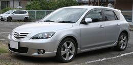 Накладки на внешние пороги Mazda 3 BK 2003-2009 (sedan/hb)